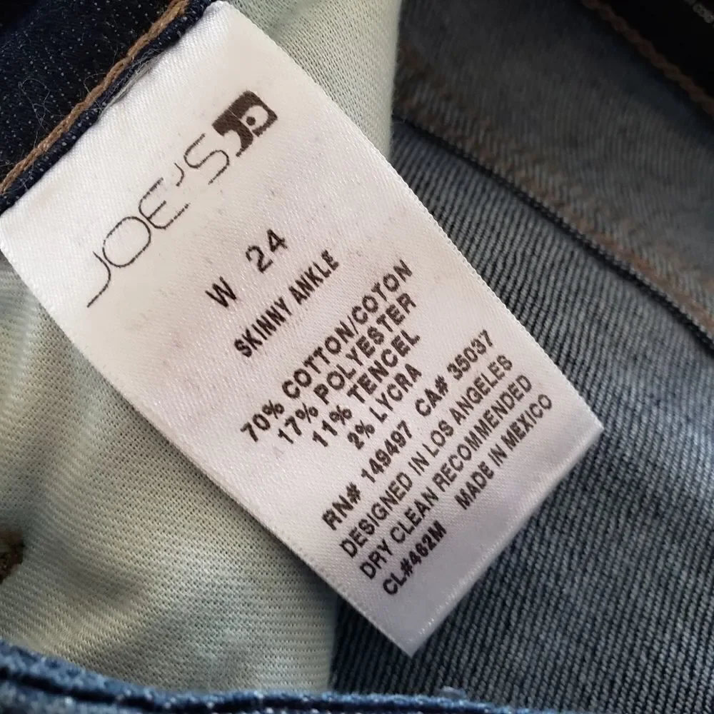 Joe's Skinny Assemtric Ankle Jeans